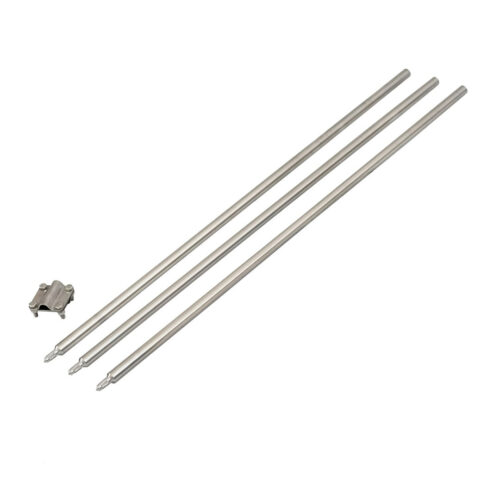 Tiefenerder Staberder Erdung Erder Blitzableiter 3m Set Ø 20 mm V4A Edelstahl