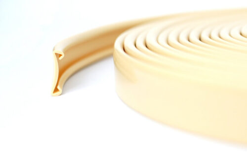 5m PVC Handlauf 40x8mm Treppenhandlauf Kunststoffhandlauf Gummi beige