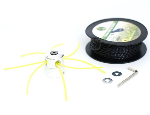 Alu Fadenkopf Mähkopf Motorsense Freischneider + 100m Mähfaden 2,4mm Twist