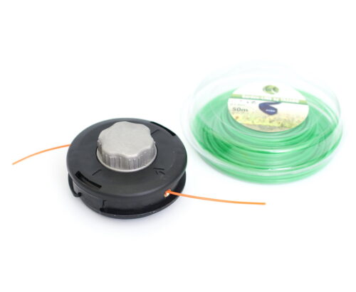 Fadenkopf Easy Load Mähkopf Motorsense Freischneider + 50m Mähfaden 2,4mm