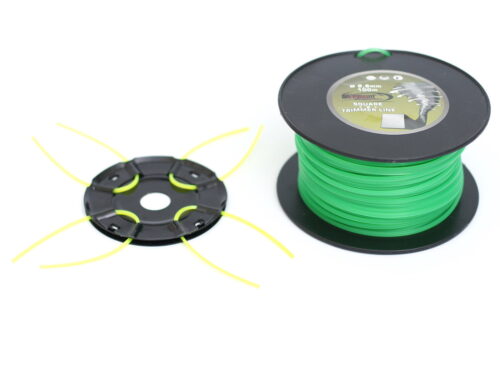 Metall Fadenkopf Mähkopf Motorsense Freischneider +100m Mähfaden 2,8mm 4-Kant