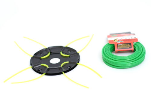 Metall Fadenkopf Mähkopf Motorsense Freischneider + 15m Mähfaden 2,4mm