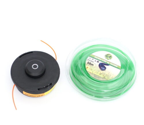 Fadenkopf Mähkopf AutoCut Motorsense Freischneider + 50m Mähfaden 2,4mm