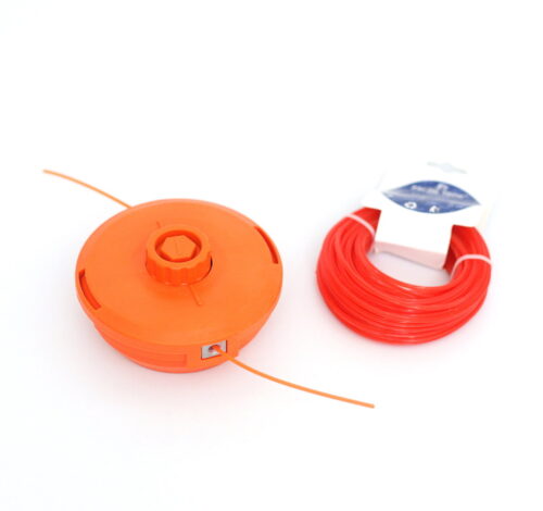 Fadenkopf Mähkopf Easy Load Motorsense Freischneider + 15m Mähfaden 3mm Stern