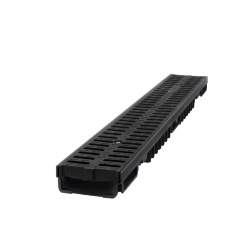 Entwässerungsrinne Bodenrinne Terassenrinne Höhe 55mm B125 Kunststoff PVC 12,5T