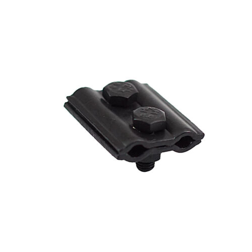 Parallelverbinder Feuer verzinkt für Rd 8-10 mm Blitzschutz Blitzableiter schwarz