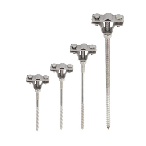 Wand Leitungshalter L100-120-160-250-300 aus Edelstahl für 8-10 mm Runddraht