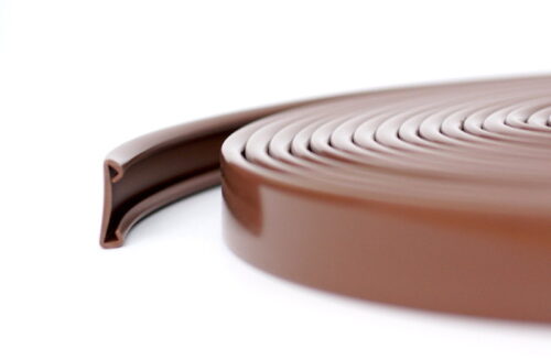 20m PVC Handlauf 40x8mm Treppenhandlauf Kunststoffhandlauf Gummi braun
