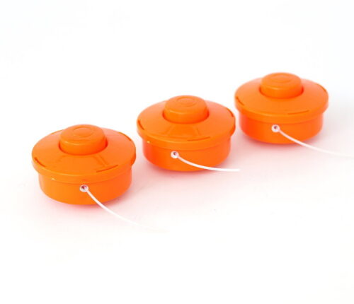 Sparset 3x Fadenkopf Fadenspule Doppelfadenkopf Mähkopf Motorsense orange