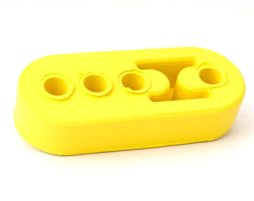 EPDM Auspuffgummi Hänger Halterung universell Aufhängung Auspuff 4 Loch gelb 110x45x22mm