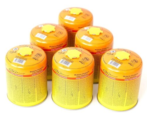 6x 450g ELICO Schraubkartusche Gaskartusche Camping Gaskocher Propan Butan Gas