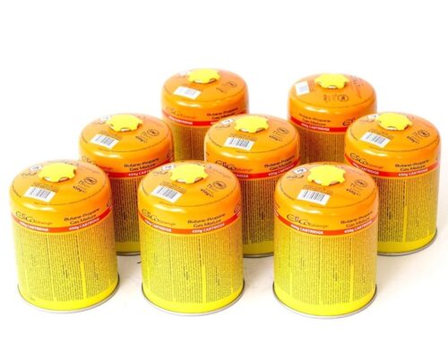 8x 450g ELICO Schraubkartusche Gaskartusche Camping Gaskocher Propan Butan Gas