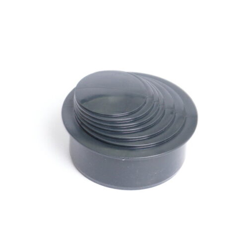 Reduzierstück Adapter Fallrohrfilter Regenrohrfilter 63-110mm KG/HT Rohr graphit
