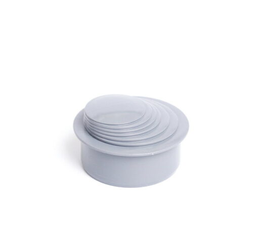 Reduzierstück Adapter Fallrohrfilter Regenrohrfilter 63-110mm KG/HT Rohr grau