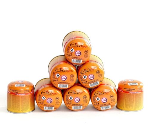 8x 190g ELICO Stechkartusche Gaskartusche Camping Gaskocher Propan Butan Gas