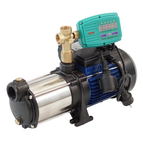 HMC145-4SH Kreiselpumpe Gartenpumpe INOX 1100 Watt 8700 L/h 5 bar + IBOPRESS SX