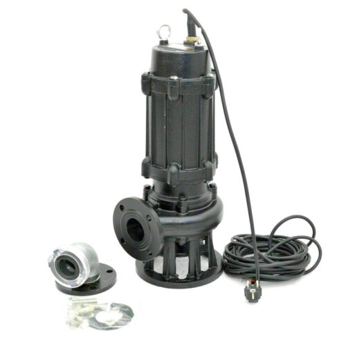 1,1kW Industrie Fäkalienpumpe Schmutzwasserpumpe Abwasserpumpe Agitator 18000L/h