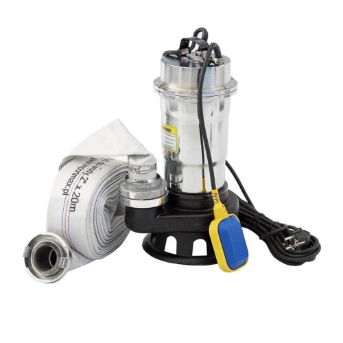 550W Tauchpumpe Abwasserpumpe Schmutzwasserpumpe NITRO 18000L/h + 20m C-Schlauch