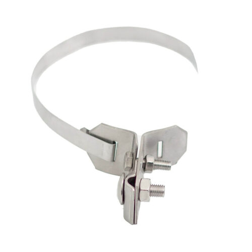Regenrohrhalter Fallrohrschelle aus Edelstahl verstellbar 80-120 mm Blitzschutz