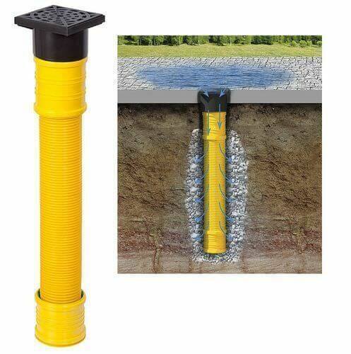 Sickerschacht Sickergrube Drainage Regenablauf Hofablauf Ø 110 DN 100 senkrecht