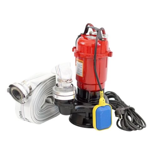 550W Tauchpumpe Abwasserpumpe Schmutzwasserpumpe HUNTER 18000L/h + 20m C-Schlauch