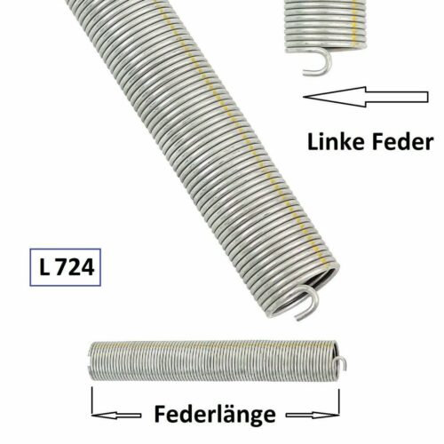 1 Stück Torsionsfeder Torfeder L724 / L34 für Hörmann Garagentor Garagentorfeder