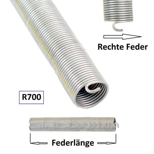1 Stück Torsionsfeder Torfeder R700 / R19 für Hörmann Garagentor Garagentorfeder