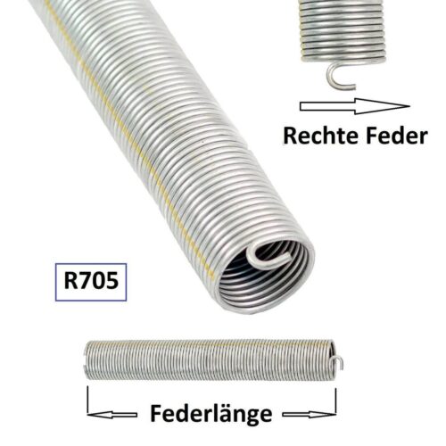 1 Stück Torsionsfeder Torfeder R705 / R25 für Hörmann Garagentor Garagentorfeder