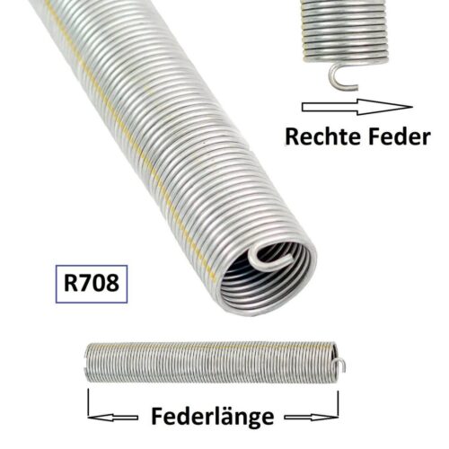1 Stück Torsionsfeder Torfeder R708 / R27 für Hörmann Garagentor Garagentorfeder