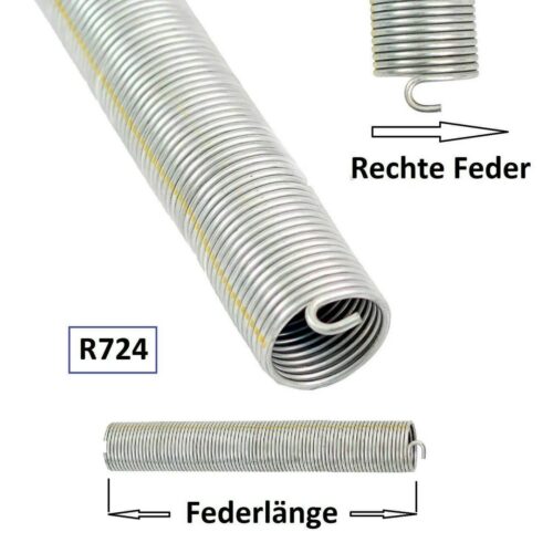 1 Stück Torsionsfeder Torfeder R724 / R34 für Hörmann Garagentor Garagentorfeder