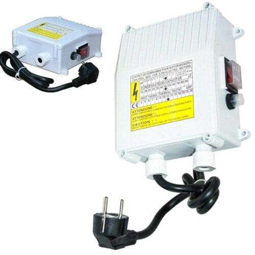 Schaltbox Motorschutz Box für Tiefbrunnenpumpen 0,25kW bis 2,2kW, 3A bis 20A