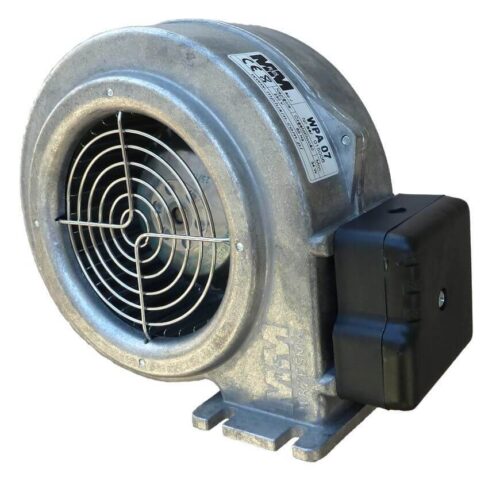 WPA07 Druckgebläse Ofengebläse Druckventilator f. Holzvergaser mit Papst Motor 34W 160 m3/h