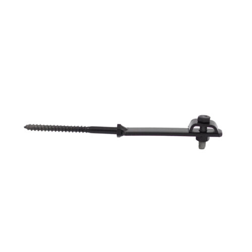 Wand Leitungshalter lang Niro Aufnahme für 8 mm Runddraht für Blitzschutz Erdung