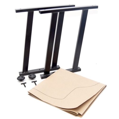 Multiflexboard Konsolen H = 51 cm für VW Multivan T5 / T6 + 1:1 Zuschnittvorlage schwarz