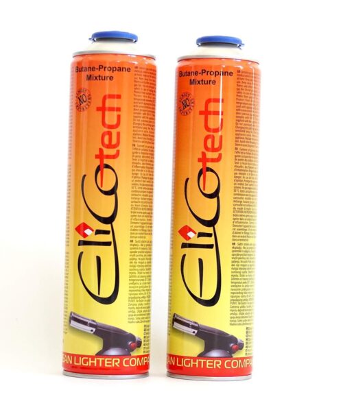 2x 600ml ELICO Gaskartusche f. Camping Gaskocher Unkraut Gasbrenner Propan Butan