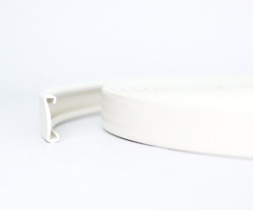 15m PVC Handlauf 40x8mm Treppenhandlauf Kunststoffhandlauf Gummi weiß