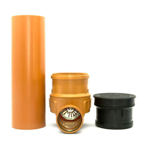 KG Schacht mit Rückstauklappe DN315 1,42m Komplett SET Deckel m. Kindersicherung