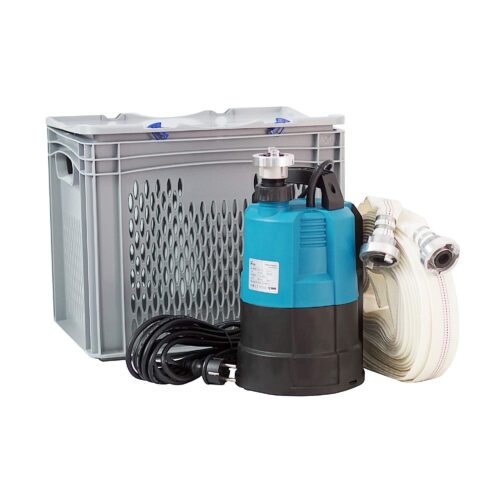 Flutbox Set IBO IPC550 Tauchpumpe 550W + 20m D-Schlauch | Flachsaugend