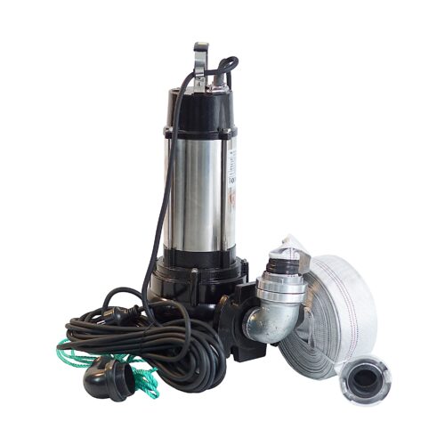 IBO VORTEX Tauchpumpe Abwasserpumpe VOX 50-1,5 1,5kW 36000L/h + 30m C-Schlauch