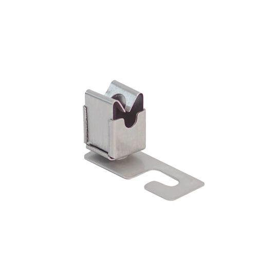 Dach Leitungshalter KLICK mit Haken aus Edelstahl / Niro für Rd 8 mm Blitzschutz