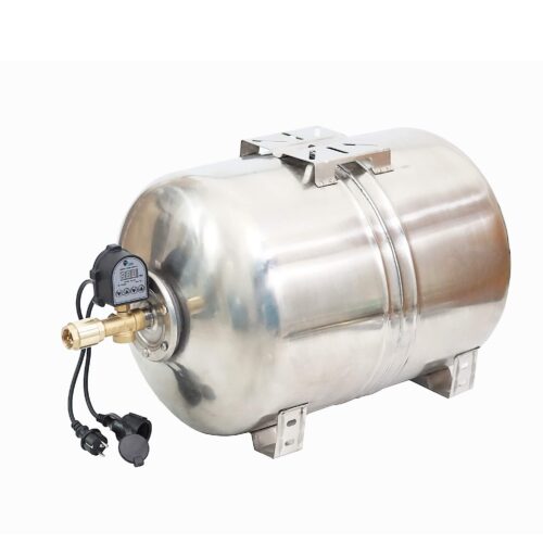 HOOGANA 100L Edelstahl Druckkessel Membrankessel mit EDS & Zubehör
